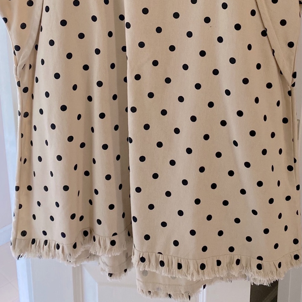 Black polka dot tunic